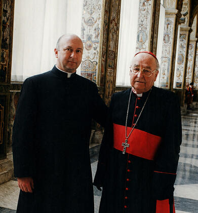 Padre Murr y el Cardenal Gagnon
